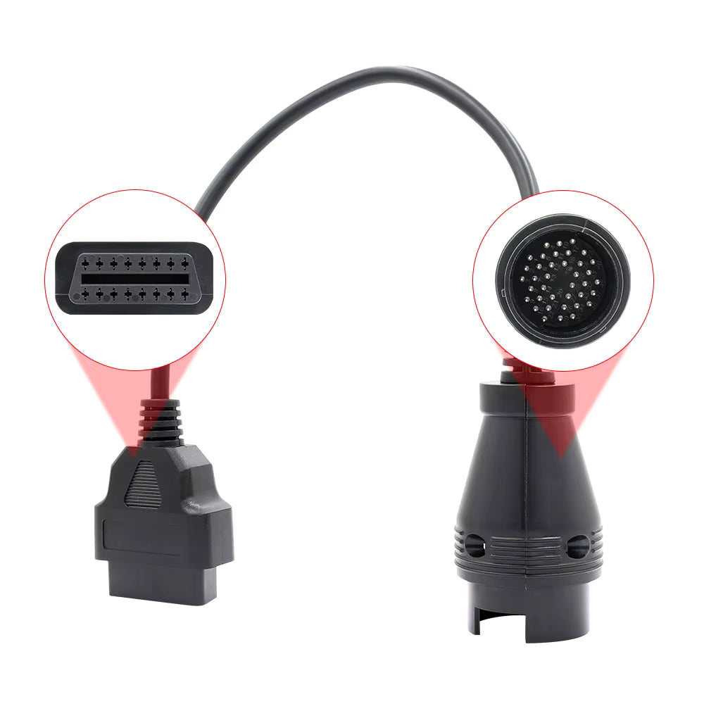Cable Conector Mercedes-Benz 38 Pines a OBD2 16 Pines