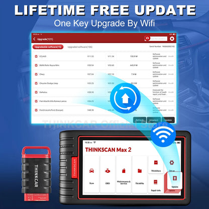 ThinkCar ThinkScan Max 2 – Escáner Automotriz Profesional con Codificación ECU y Pruebas Bidireccionales