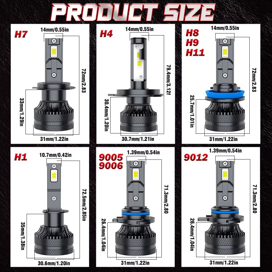 Ampolletas LED H11 Dualvision 6000K Ultra Brillo Canbus Plug & Play