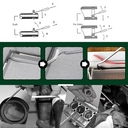 Kit Extractor Retenes y O-Rings 4 Piezas 135mm Ganchos Profesionales
