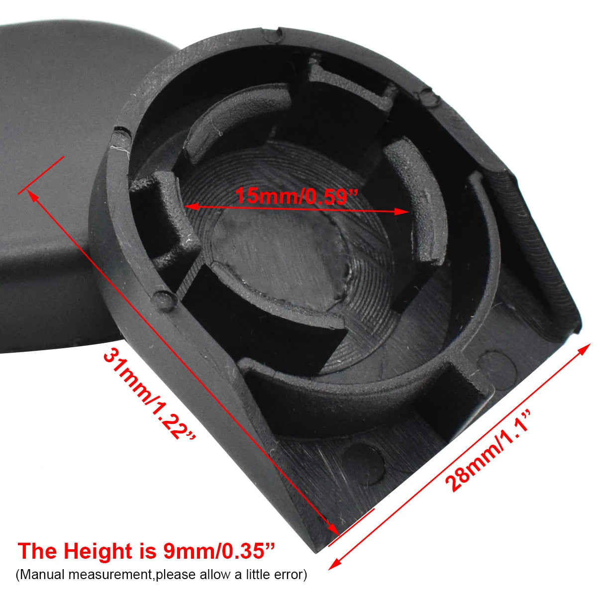 Cubierta de Perno para Brazo de Limpiaparabrisas Delantero - Compatible con Toyota Corolla, Verso, Yaris, y Auris