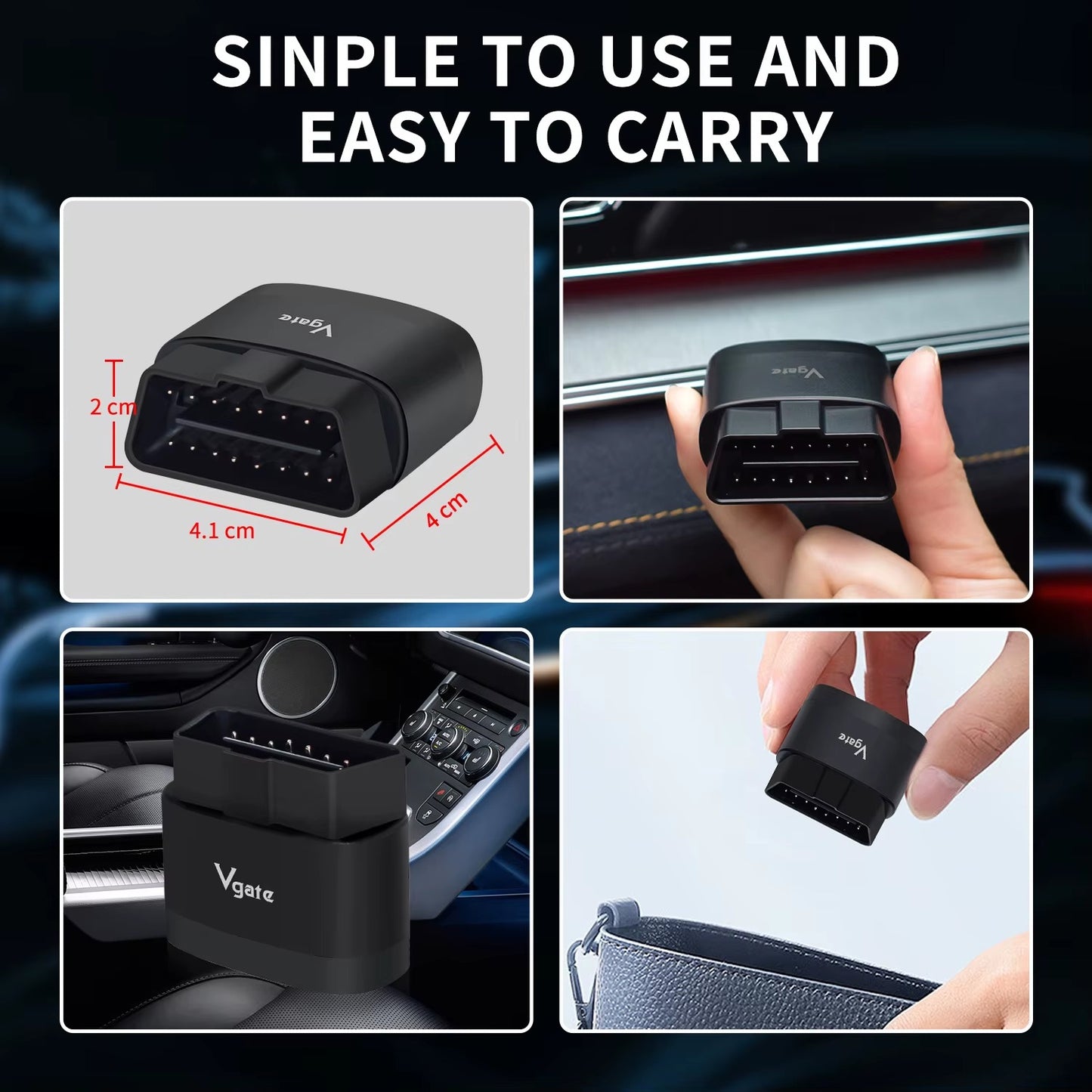 Escáner Vgate iCar Pro 2S Bluetooth 5.2 OBD2 para iOS, Android y PC