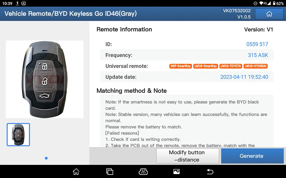 Programador de Llaves LAUNCH X431 – Compatible con IMMO Elite, Plus y PAD V