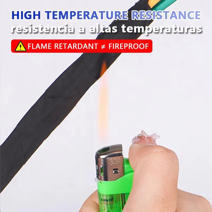 Cinta de Tela Adhesiva para Arnés de Cables Automotriz 25 mm x 25 m Negra
