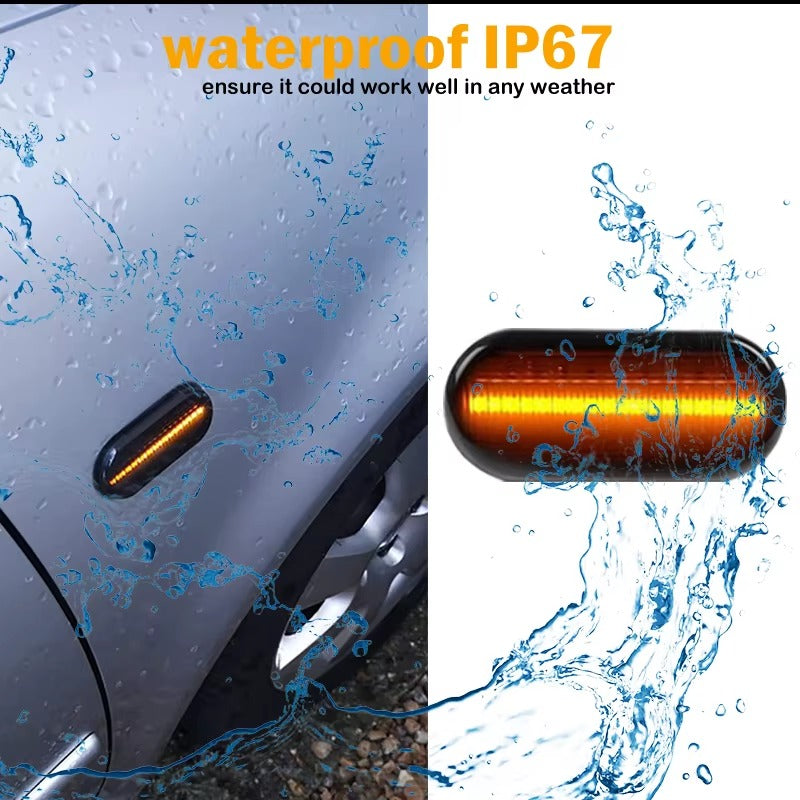 Luces Laterales LED Dinámicas de Guardabarros Ahumadas para VW (Par)