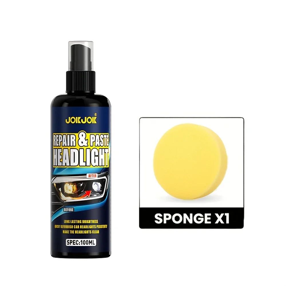 Spray restaurador de faros 100 ml con esponja
