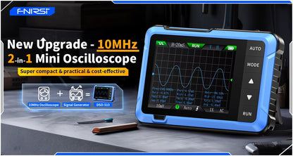 Osciloscopio Digital FNIRSI DSO510 con P6100 Generador de Señales 2 en 1