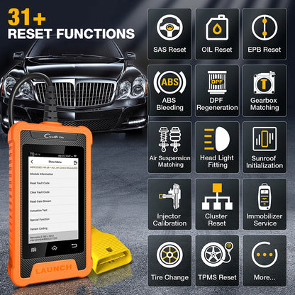Launch X431 Elite - 31 Funciones de Mantenimiento