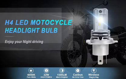 Ampolleta LED H4 Moto/Auto CSP Hi/Lo 12V-24V 1500LM