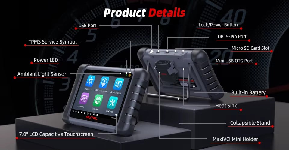 Escáner Automotriz Autel MK808S Bidireccional IMMO - Codificación Llaves