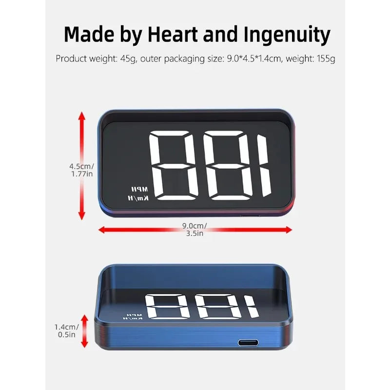 Velocímetro HUD GPS M2 verde