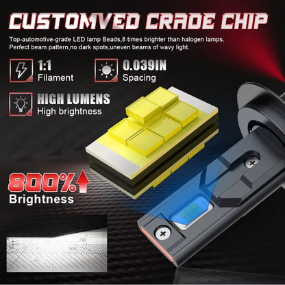 Ampolletas LED H11 Dualvision 6000K Ultra Brillo Canbus Plug & Play