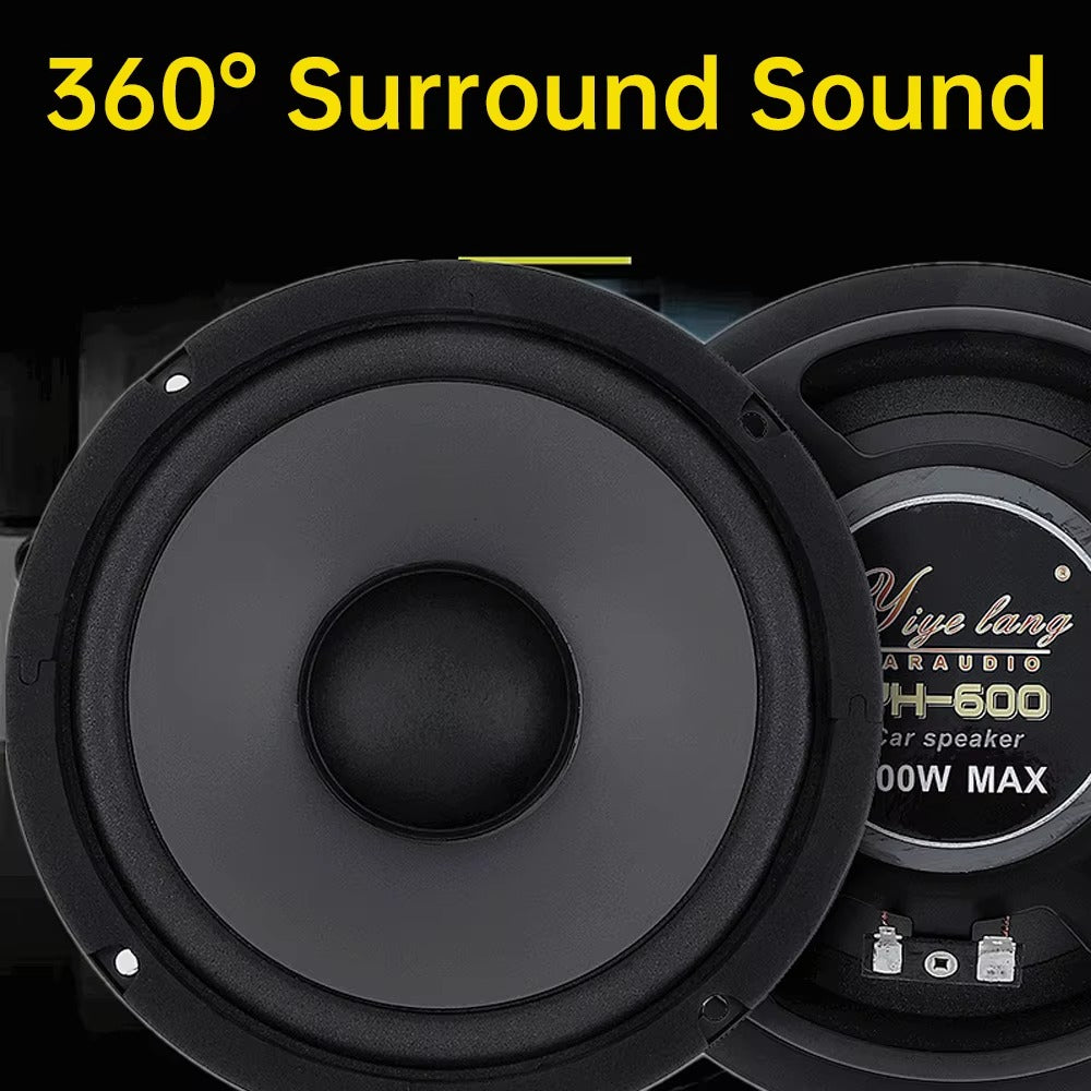 Altavoz Coaxial de Frecuencia Completa para Coche 6 Pulgadas – 600W