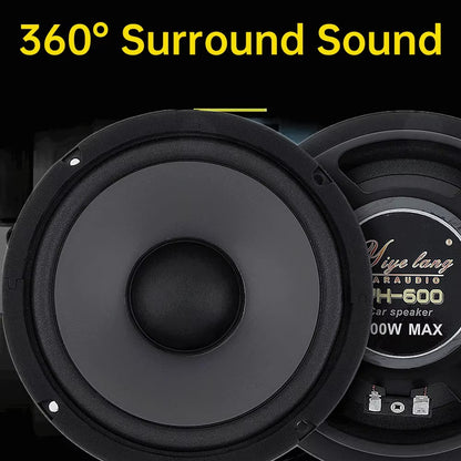 Altavoz Coaxial de Frecuencia Completa para Coche 6 Pulgadas – 600W