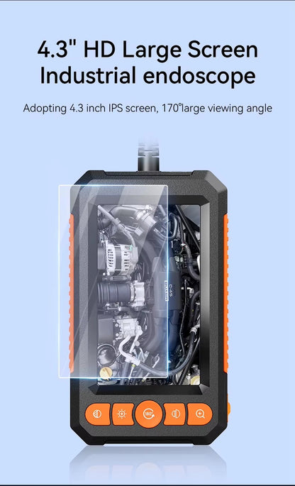 Cámara Endoscópica Industrial Dual Lens 5 m Pantalla 4.3” HD | Resolución 1080P | Impermeable IP67