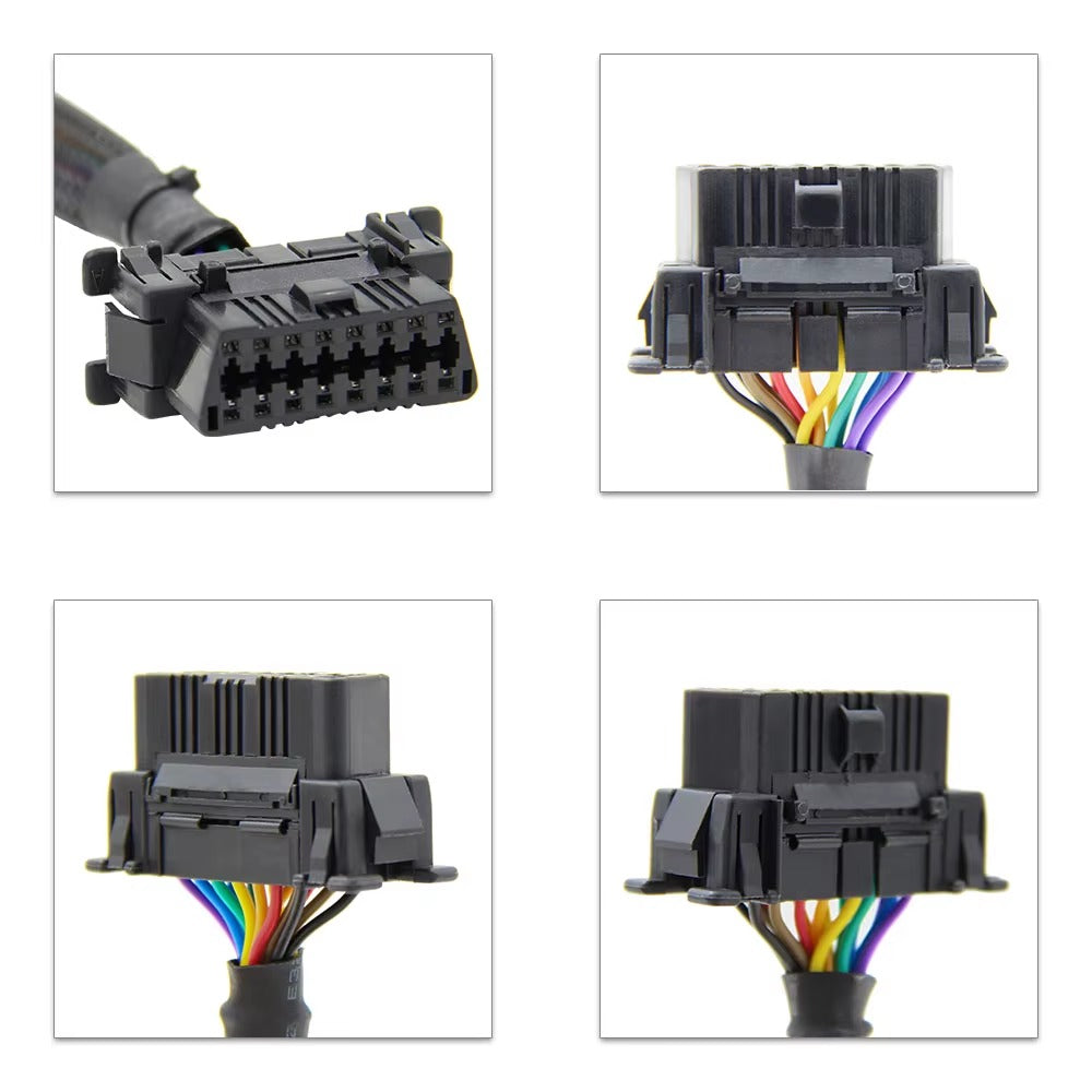 Cable OBD2 1 a 2 Divisor 16 Pines – Extensión Diagnóstico ELM327 VAG HUD