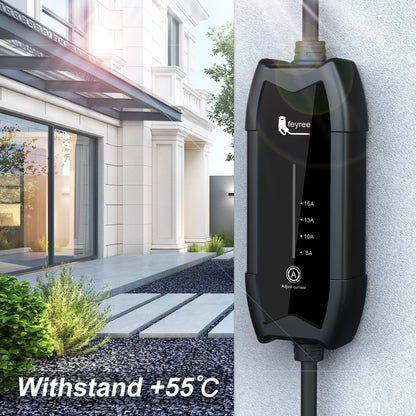 Cargador Portátil para Auto Eléctrico Feyree Tipo 2 16A 3.5 kW 220V Monofásico