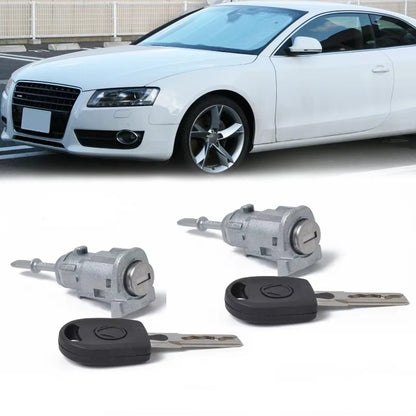 Par de Cilindros de Cerradura de Puerta con Llave – VW / Skoda / Audi (1997–2016)