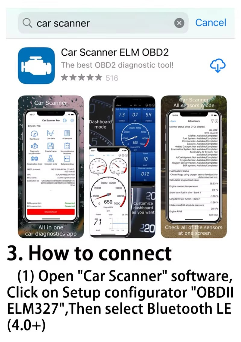 Escáner OBD2 ELM327 V2.1 Bluetooth Diagnóstico Automotriz Android iOS Windows