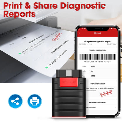 Scanner Automotriz OBD2 Kingbolen Multimarca + 1 Año Gratis