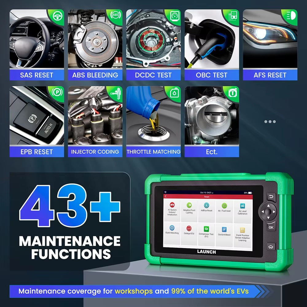 Scanner Automotriz LAUNCH CRP919 EV – Vehículos Eléctricos e Híbridos | 43 Funciones Especiales