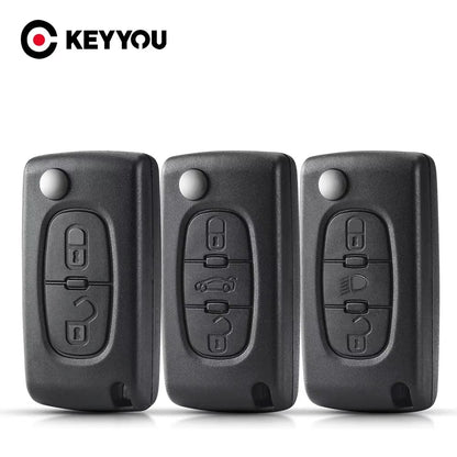 Carcasa Llave KEYYOU 3 Botones – Peugeot / Citroën | HU83 / VA2 CE0523
