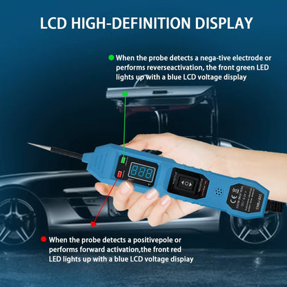 Probador de Circuitos Automotriz Inteligente con Pantalla LED para Diagnóstico Eléctrico