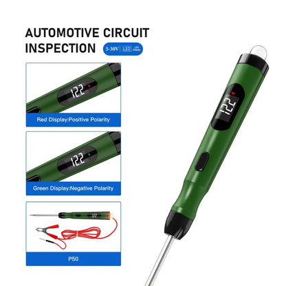 Probador de Circuito Automotriz JDiag P50 – 5V a 30V con Pantalla Digital
