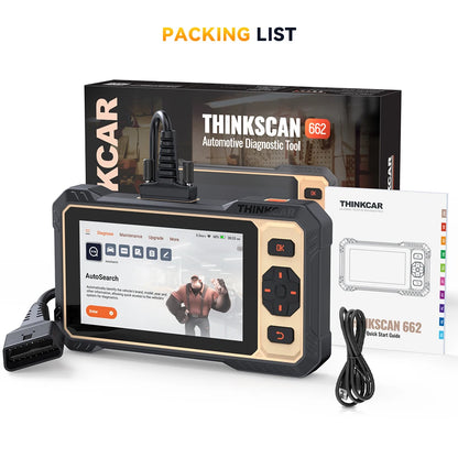 THINKCAR THINKSCAN 662 - 4 SISTEMAS + 12 FUNCIONES DE RESET + CAN FD