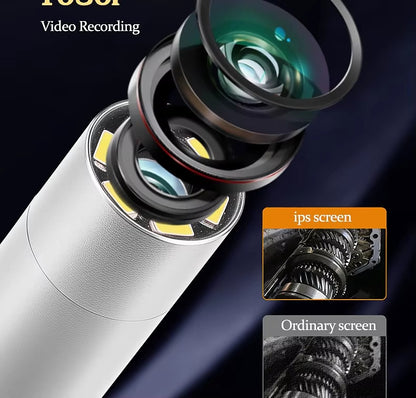 Cámara Endoscópica Articulada 360° 1080P – 6mm | Pantalla 4.3" | Cable 1 Metro