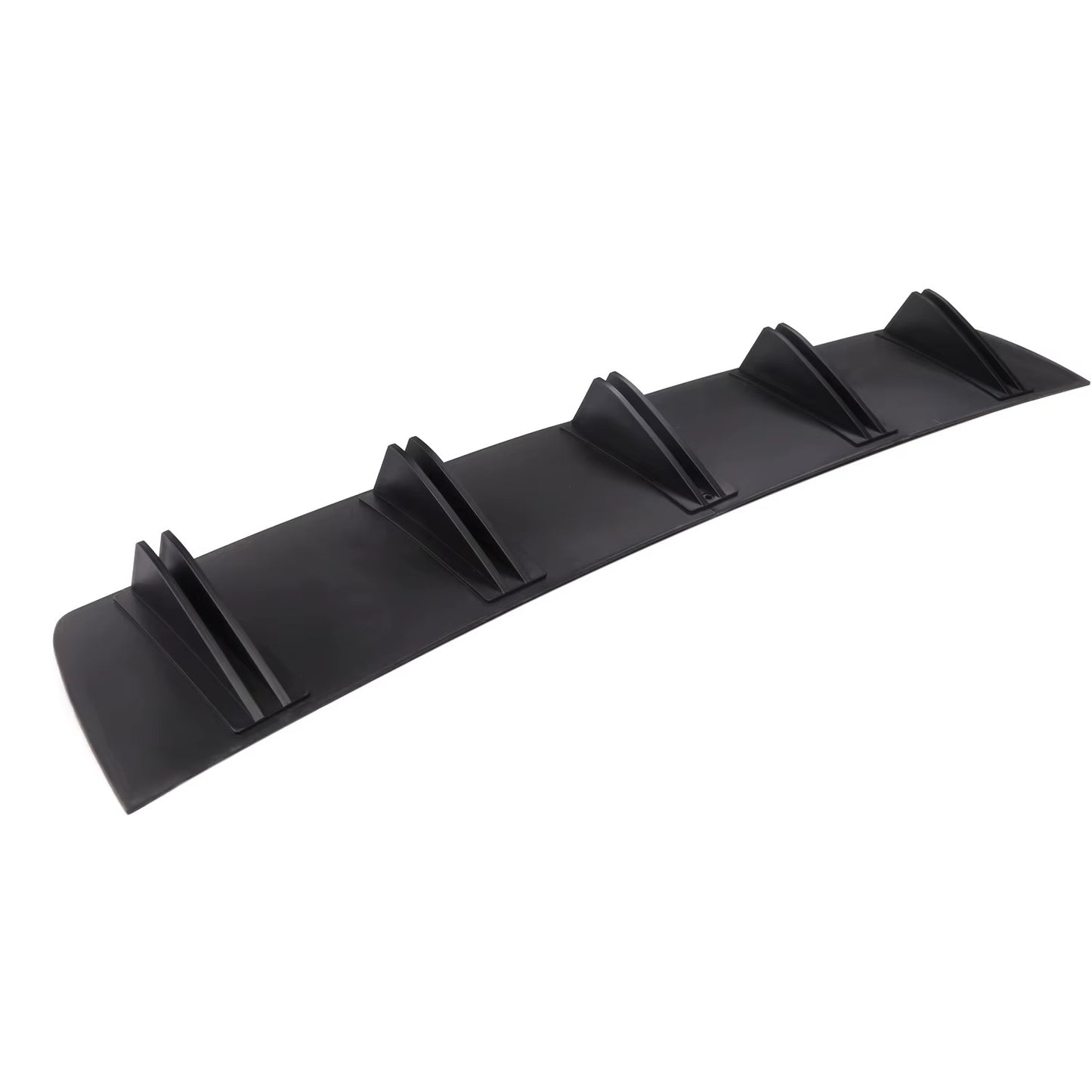 Difusor Trasero Universal Negro Labio de Parachoques ABS Doble Ala Estilo Aleta de Tiburón  Estética deportiva