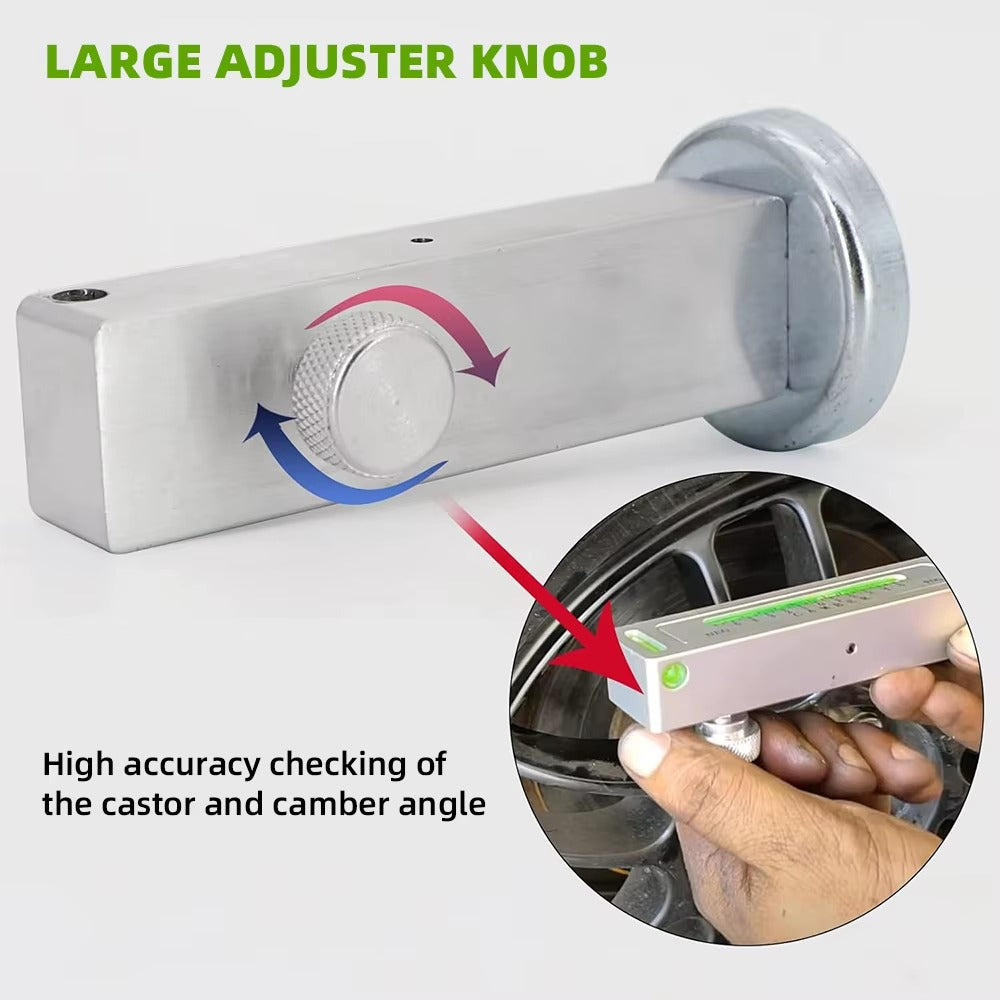 HERRAMIENTA DE NIVEL MAGNÉTICO PARA POSICIONAMIENTO DE RUEDAS (CALIBRADOR DE CAMBER/CASTER)