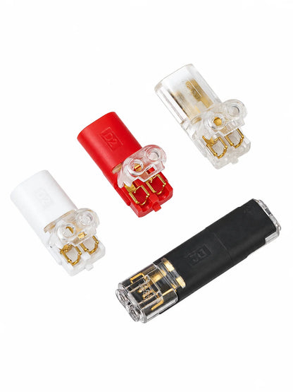 Conector rápido 2 pines colores