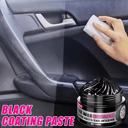 Restaurador de Plástico y Caucho Negro 30 ml Uso Exterior e Interior Neumáticos y Molduras Pasta Protectora Restauradora de Alta Durabilidad