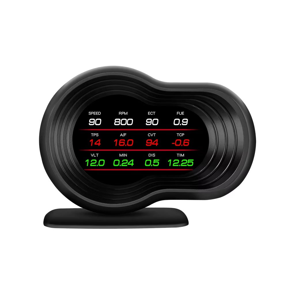 Medidor Digital Inteligente OBD2 HUD P12 – Velocidad, Diagnóstico y Computador de Viaje
