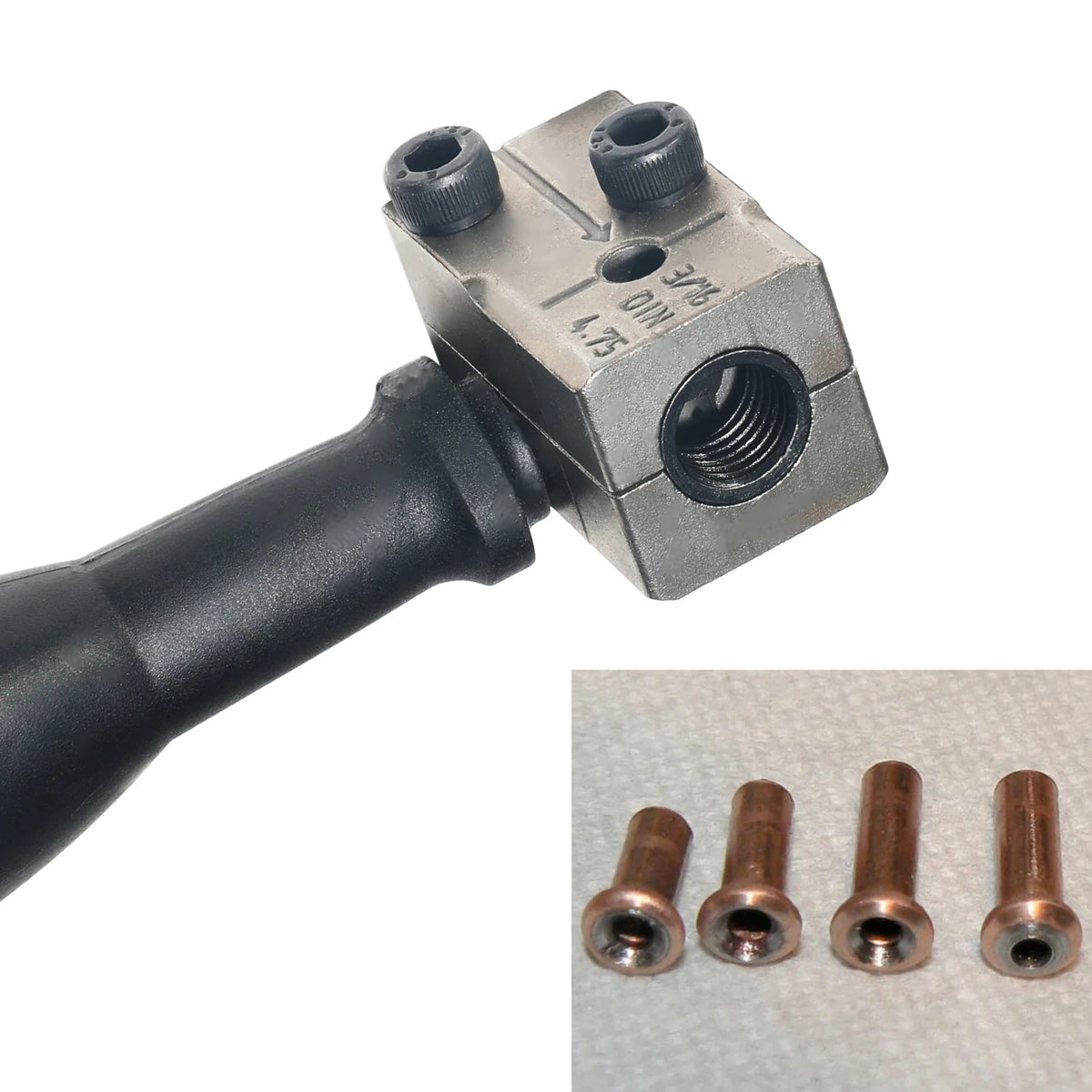 Herramienta Abocardado Doble Línea Freno 3/16 SAE 45° - uso