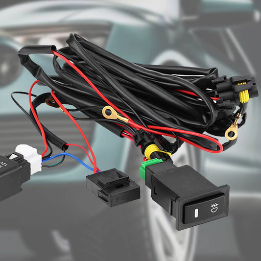 Kit Arnés Universal Antiniebla LED – Relé 40A + Interruptor ON/OFF (12V)