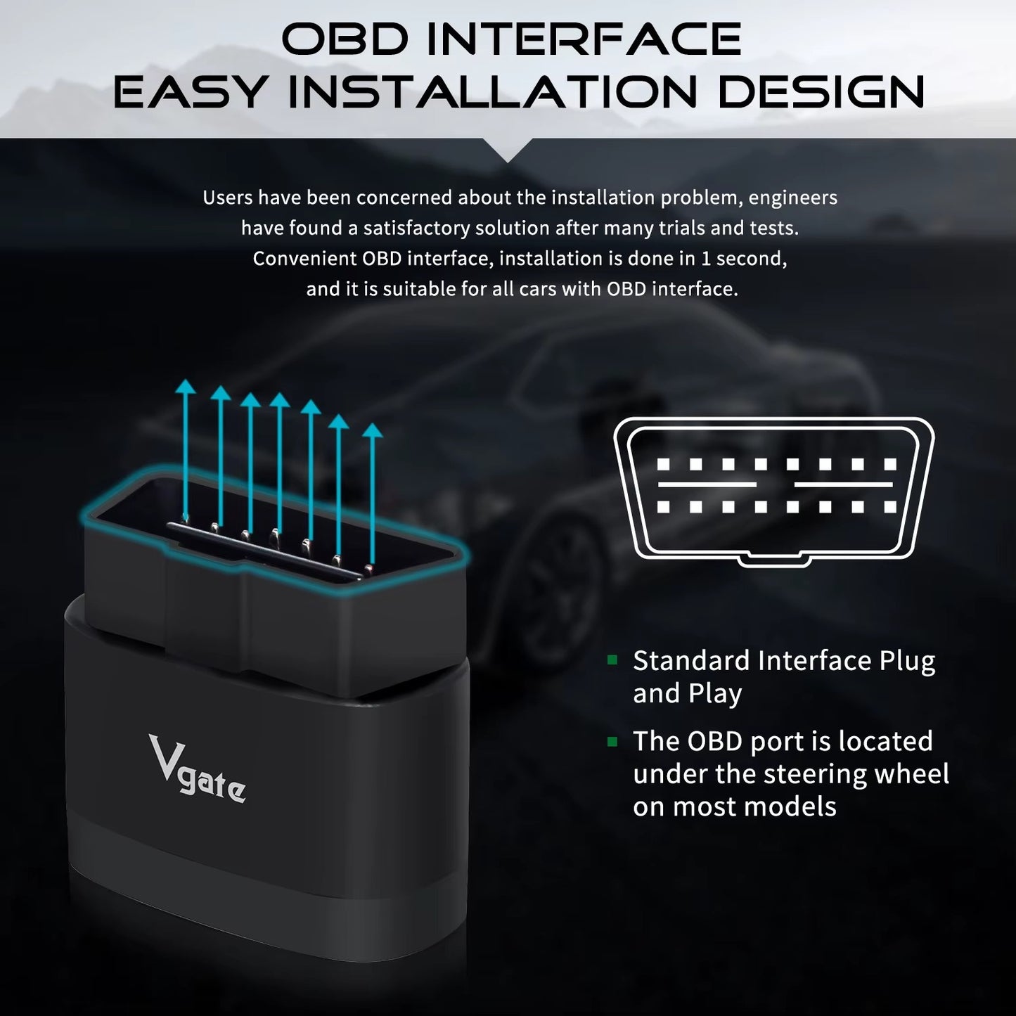Escáner Vgate iCar Pro 2S Bluetooth 5.2 OBD2 para iOS, Android y PC