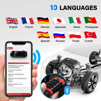 Scanner Automotriz OBD2 Thinkcar Thinksafe Multimarca
