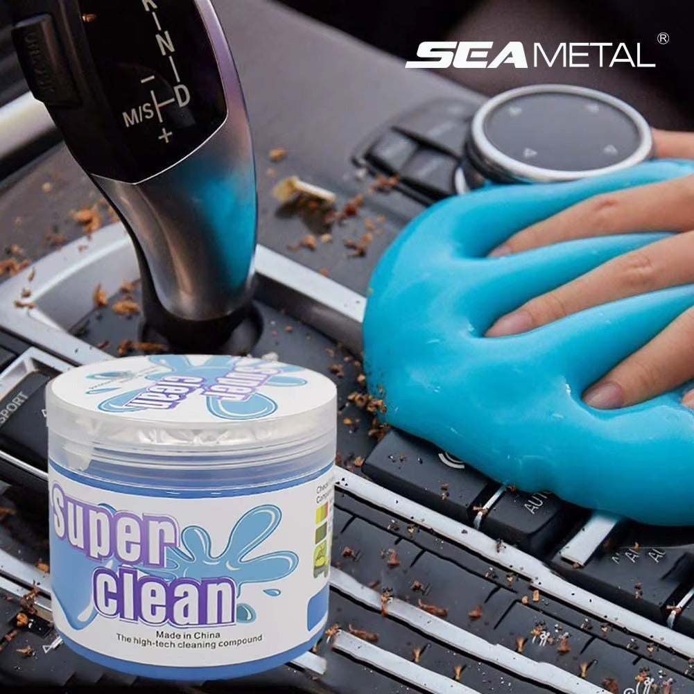 Gel de Limpieza SEAMETAL 160 g Eliminador de Polvo para Auto, Teclado, Laptop y Electrónica