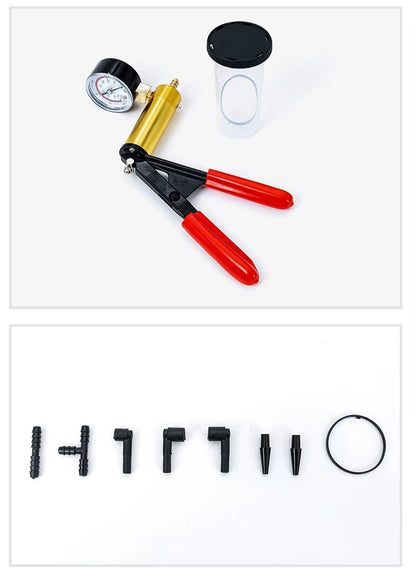 Kit Purgador de Frenos + Bomba de Vacío 2 en 1 Con Manómetro