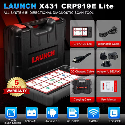 LAUNCH X431 CRP919E LITE 2025 – Escáner Automotriz Profesional Bidireccional