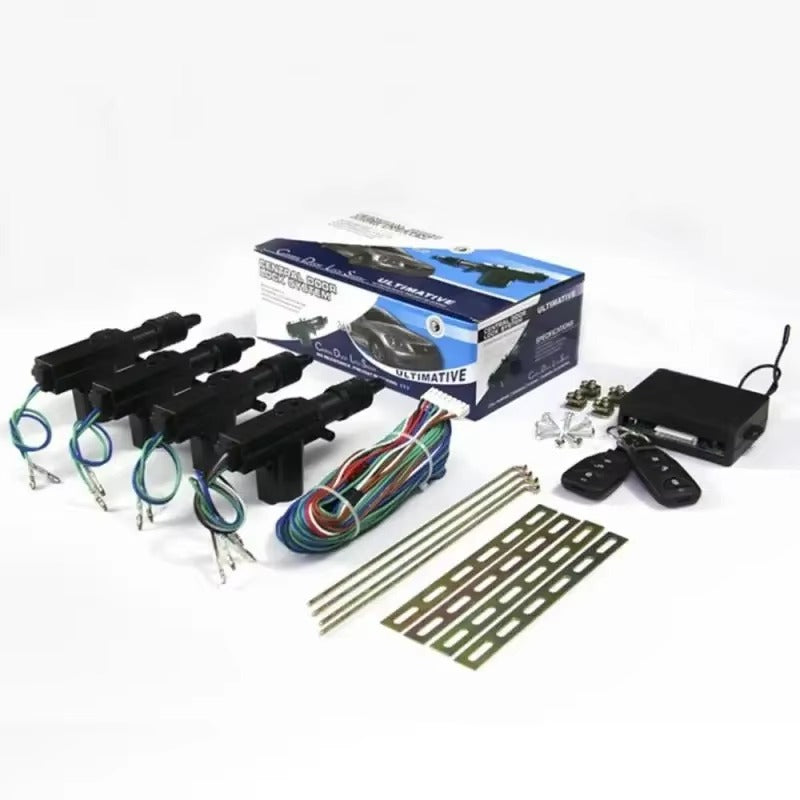 Kit Cierre Centralizado Universal 12V con Control Remoto – 4 Puertas + Apertura de Maletero