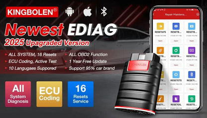Scanner Automotriz OBD2 Kingbolen Multimarca + 1 Año Gratis