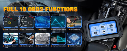 XTOOL D5 Escáner Automotriz Profesional  5 Sistemas + 10 Reseteos CAN / CAN-FD AutoAuth FCA Actualizaciones Gratis de por Vida