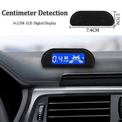 Kit Sensor de Estacionamiento Negro con Monitor LED 4 Sensores 22 mm 12V