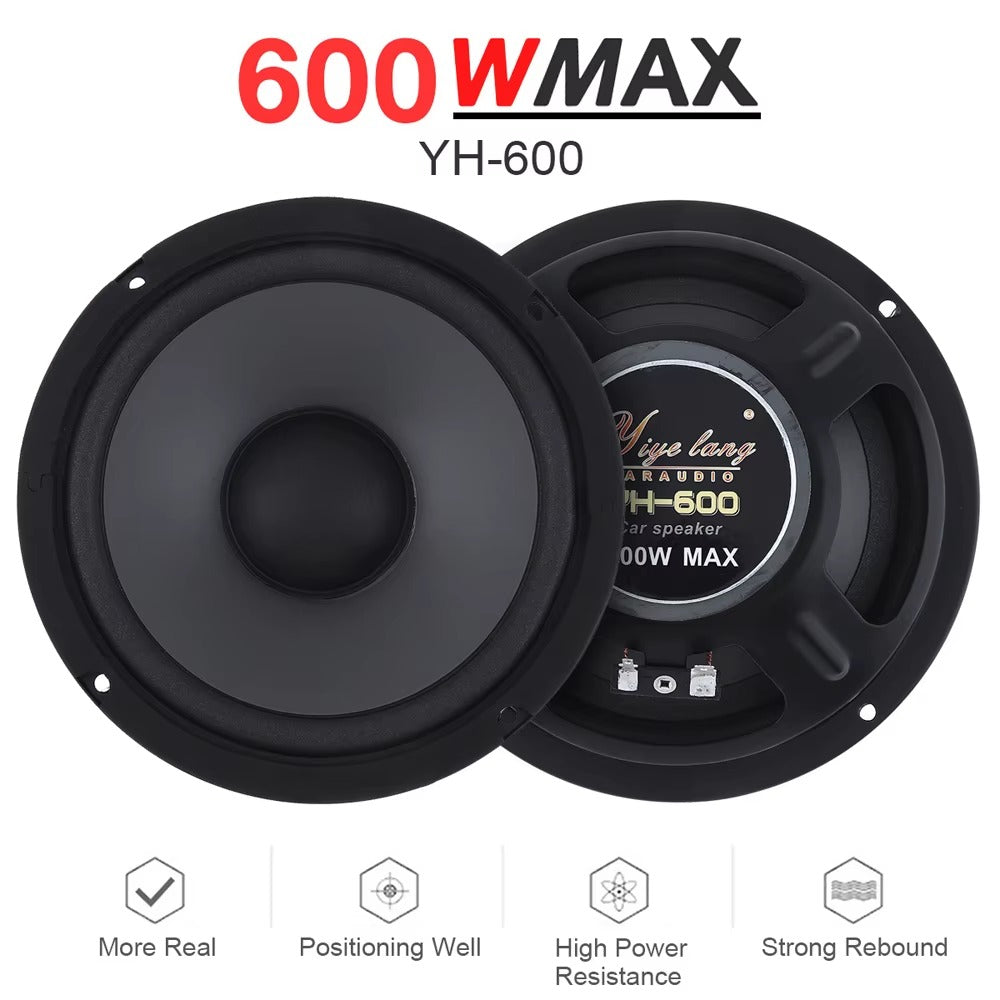 Altavoz Coaxial de Frecuencia Completa para Coche 6 Pulgadas – 600W