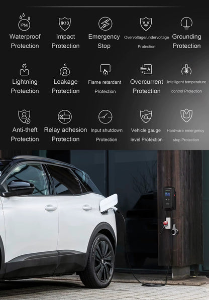 Wallbox AFYEEV 22 kW Trifásico Estación de Carga EV Tipo 2 con App Tuya