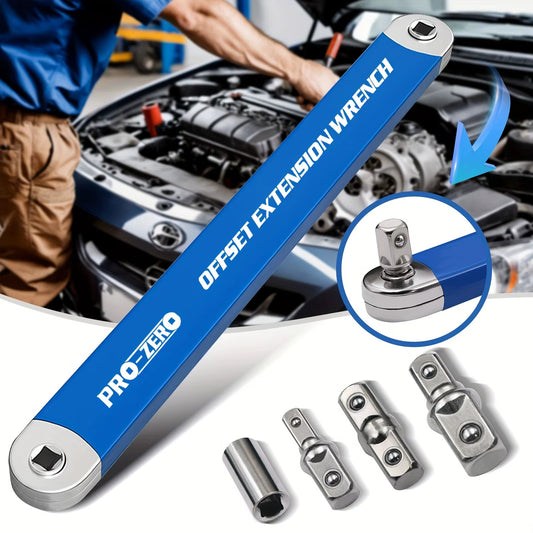 Llave Extensión 15” Alta Resistencia + 4 Adaptadores Impacto
