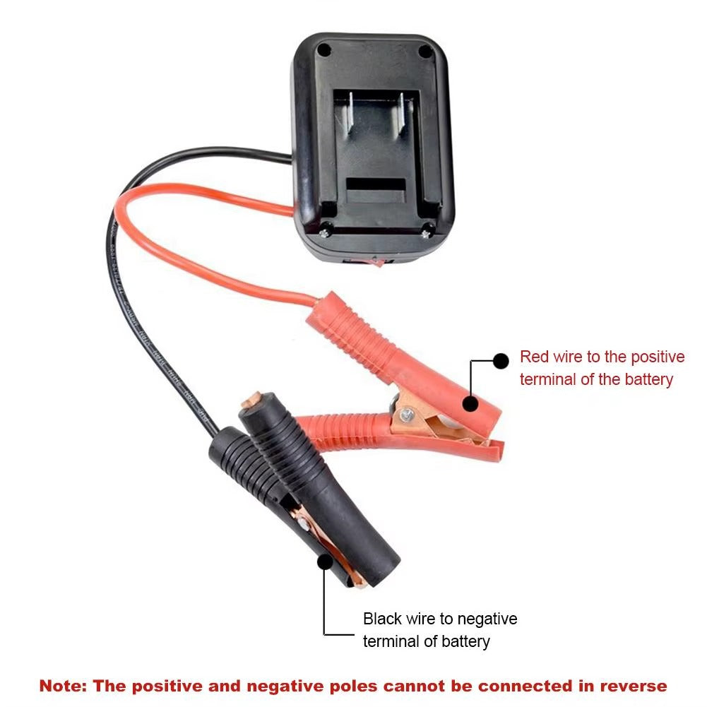 Convertidor de Batería de Litio Makita a Arrancador de Coche + USB – DIY